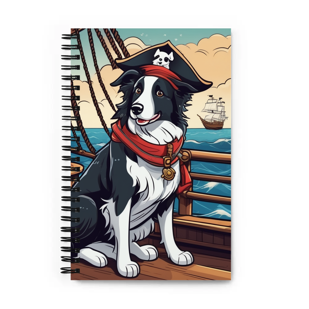 PugMug Custom Border Collie Spiral Notebook