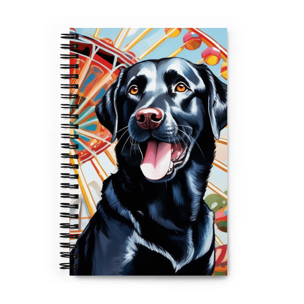 PugMug Custom Black Labrador Retriever Spiral Notebook