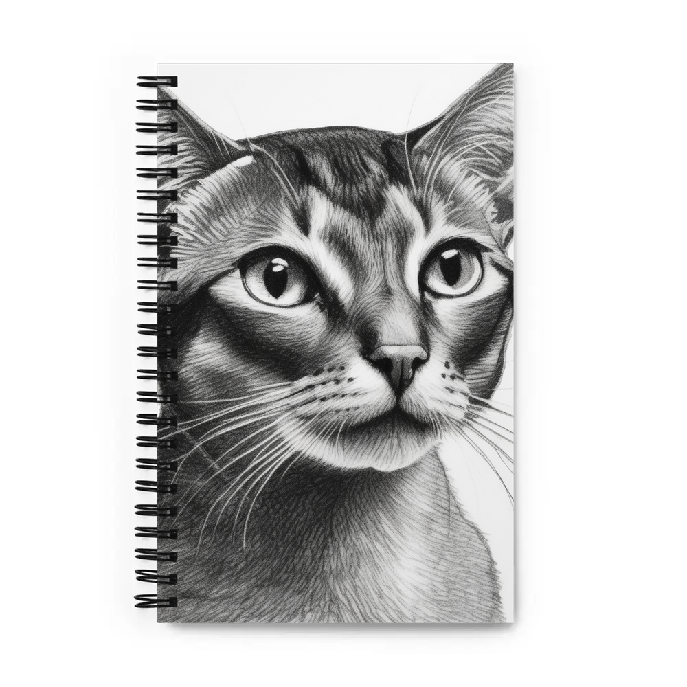 PugMug Custom Tabby Abyssinian Cat Spiral Notebook