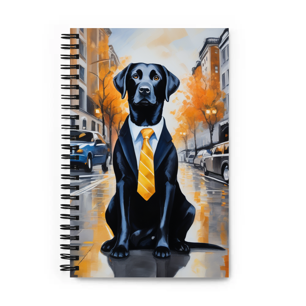 PugMug Custom Black Labrador Retriever Spiral Notebook
