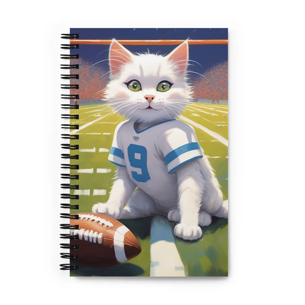 PugMug Custom White Companion Cat Spiral Notebook