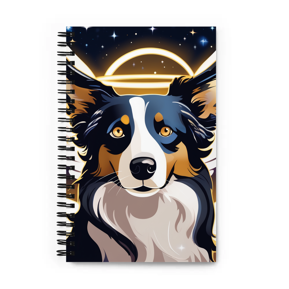 PugMug Custom Border Collie Spiral Notebook