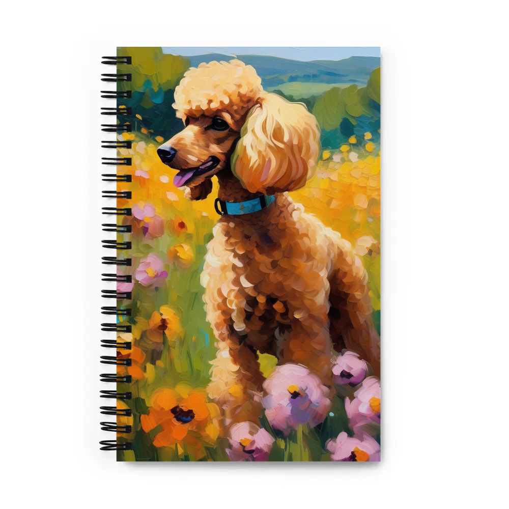 PugMug Custom Tan Poodle Spiral Notebook