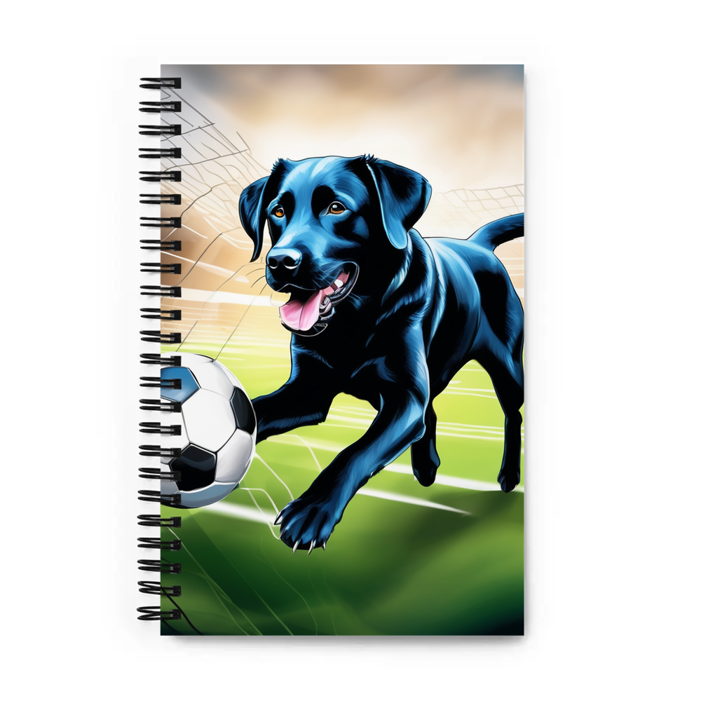 PugMug Custom Black Labrador Retriever Spiral Notebook