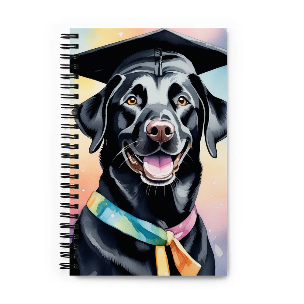 PugMug Custom Black Labrador Retriever Spiral Notebook