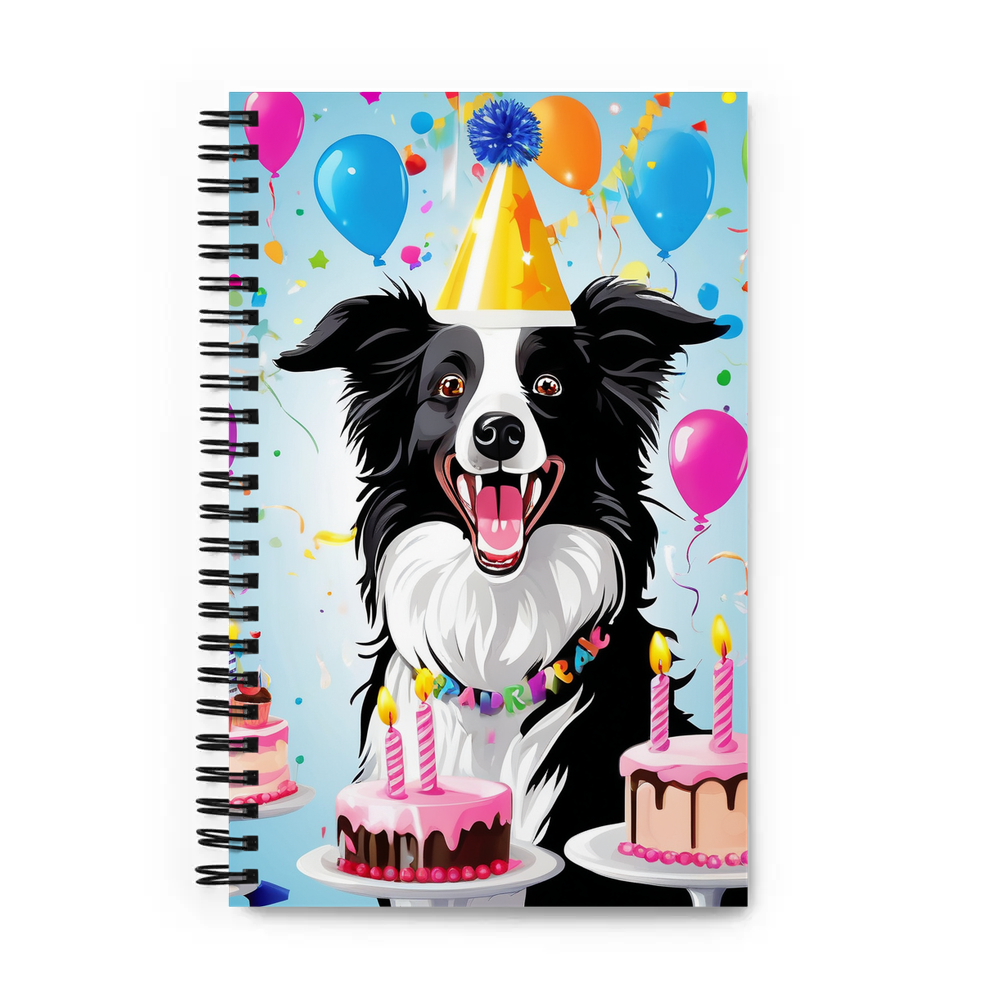 PugMug Custom Border Collie Spiral Notebook