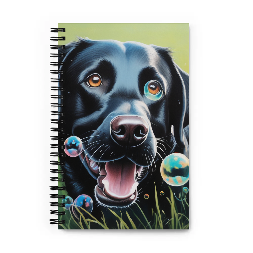 PugMug Custom Black Labrador Retriever Spiral Notebook