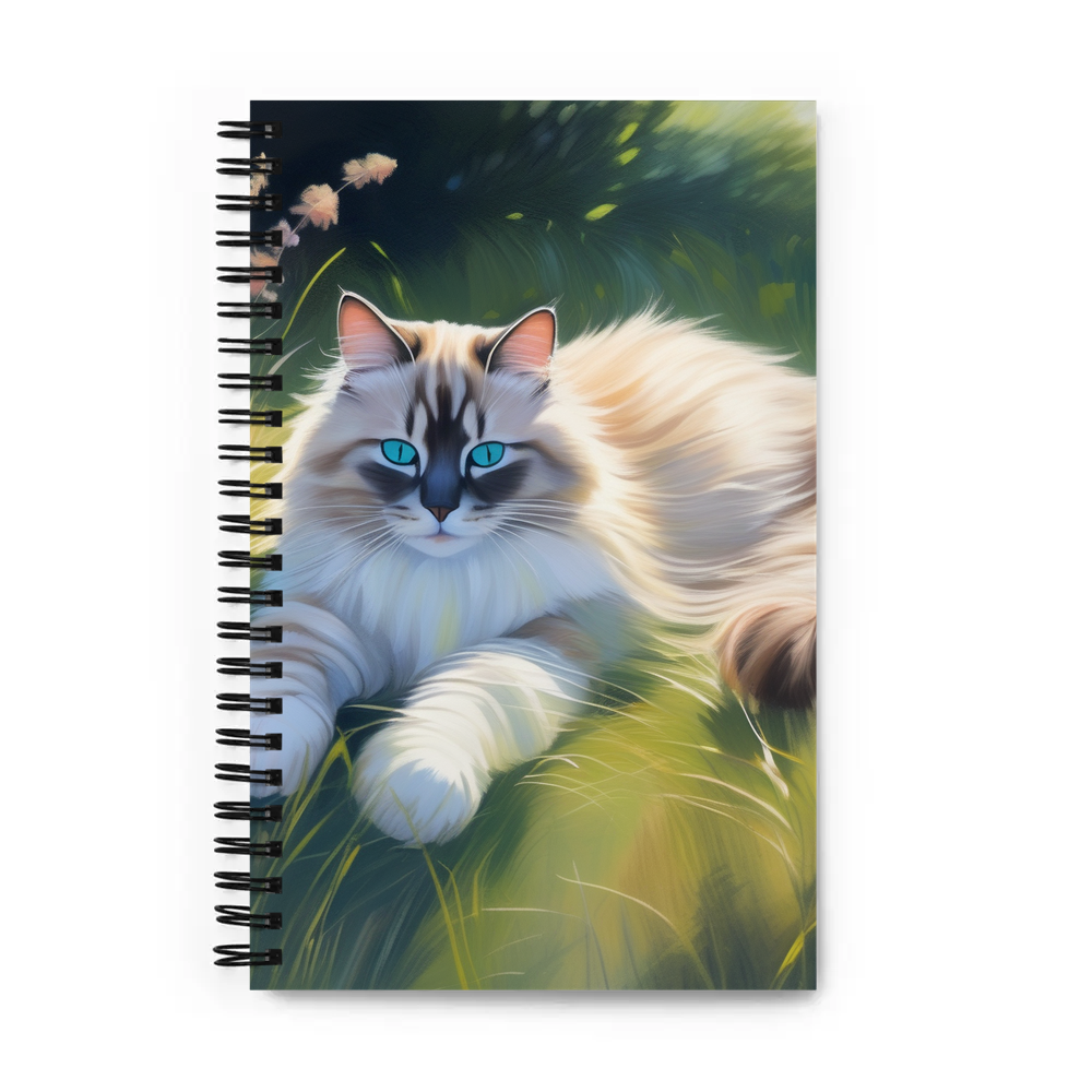 PugMug Custom Tabby Ragdoll Cat Spiral Notebook