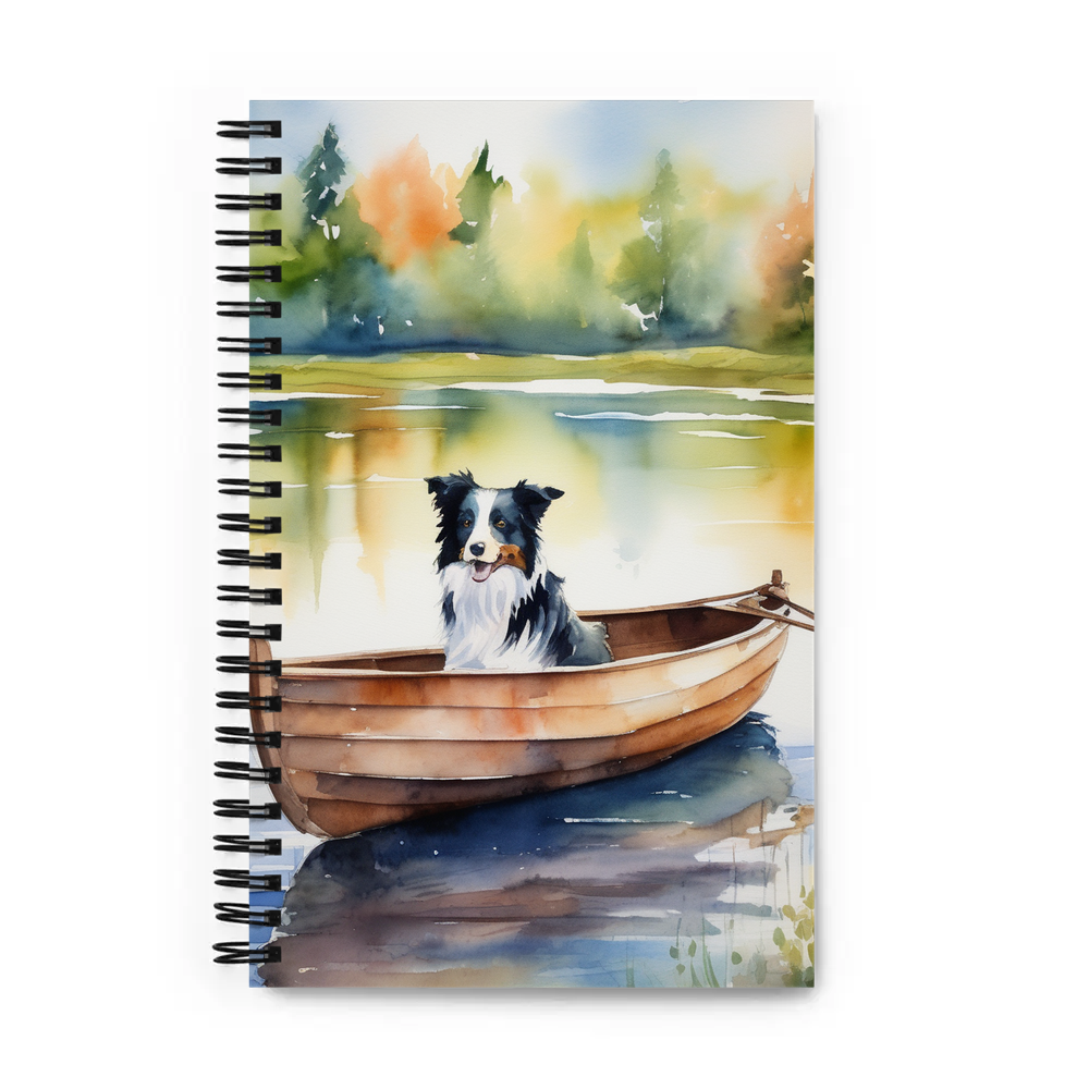 PugMug Custom Border Collie Spiral Notebook