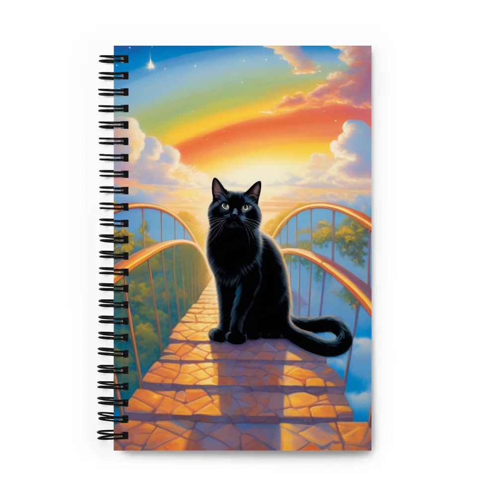 PugMug Custom Black Ragdoll Cat Spiral Notebook