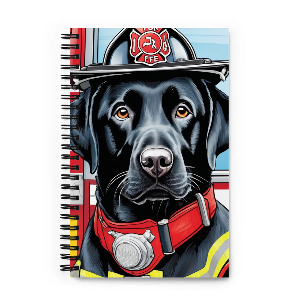 PugMug Custom Black Labrador Retriever Spiral Notebook
