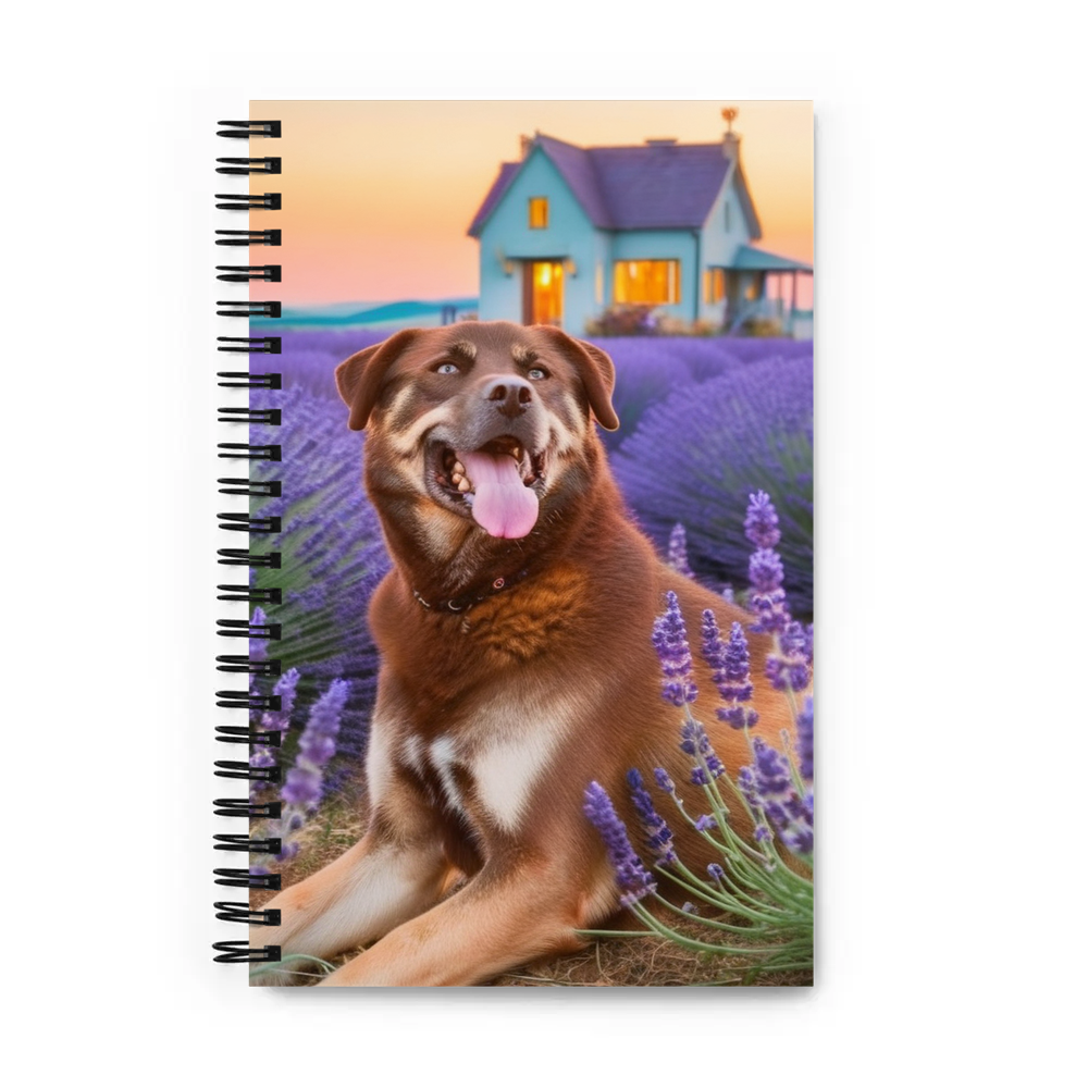 PugMug Custom Blue Spiral Notebook