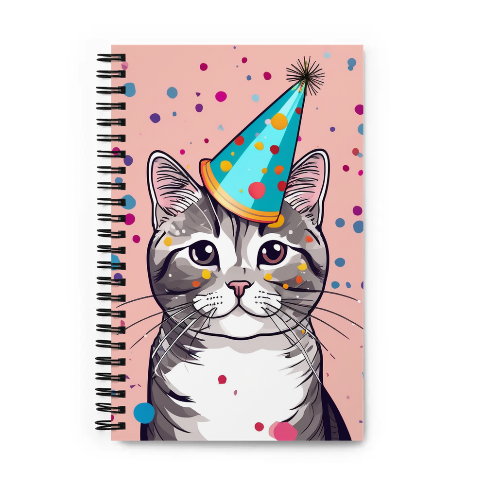 PugMug Custom Tabby Scottish Fold Cat Spiral Notebook