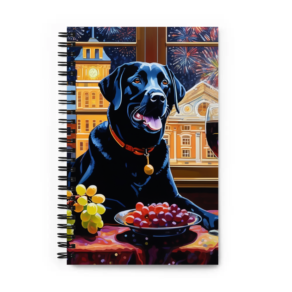 PugMug Custom Black Labrador Retriever Spiral Notebook