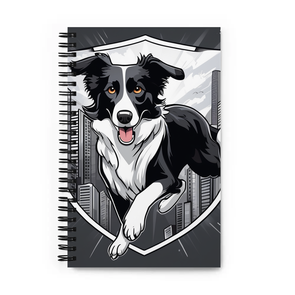 PugMug Custom Border Collie Spiral Notebook