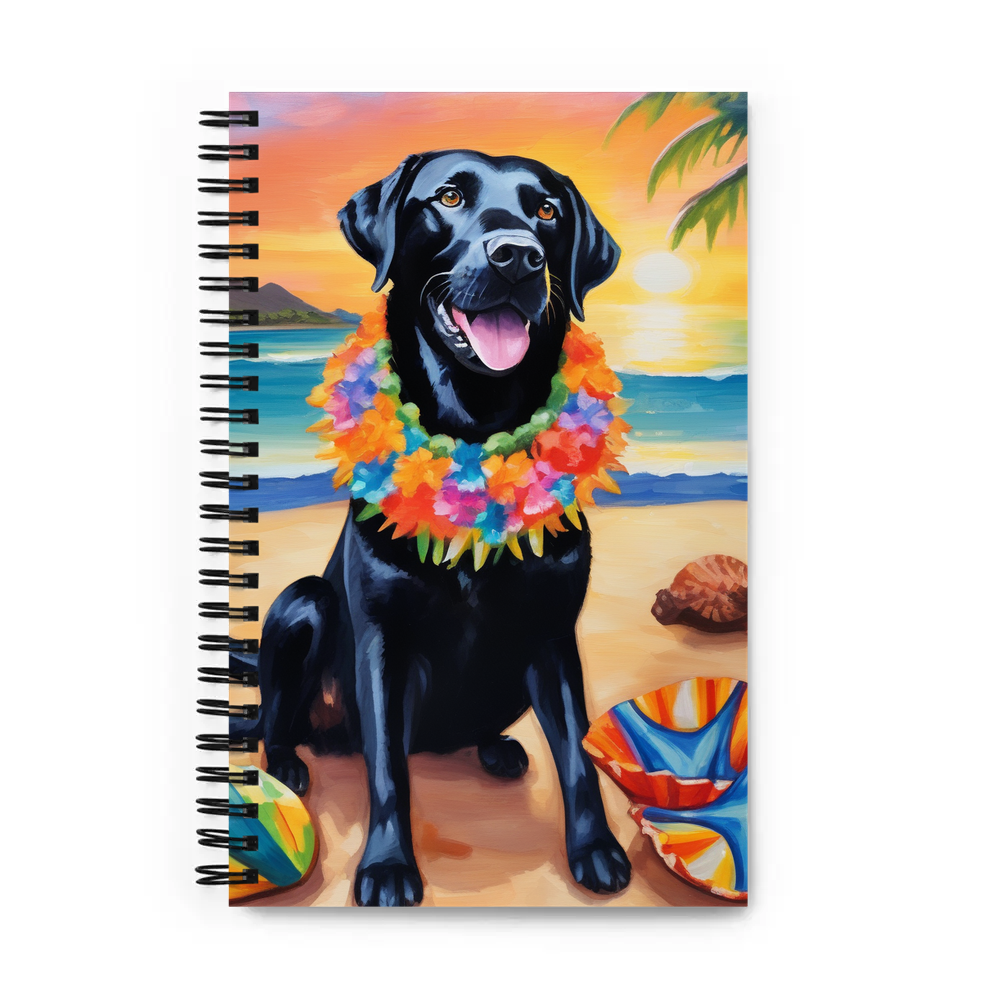 PugMug Custom Black Labrador Retriever Spiral Notebook