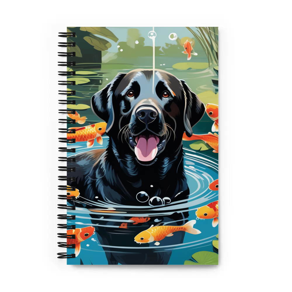 PugMug Custom Black Labrador Retriever Spiral Notebook