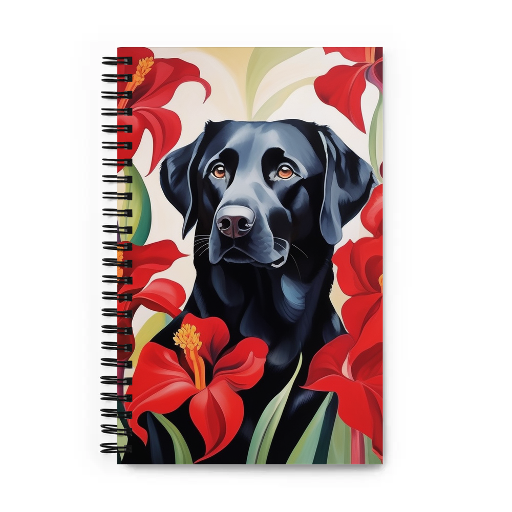 PugMug Custom Black Labrador Retriever Spiral Notebook
