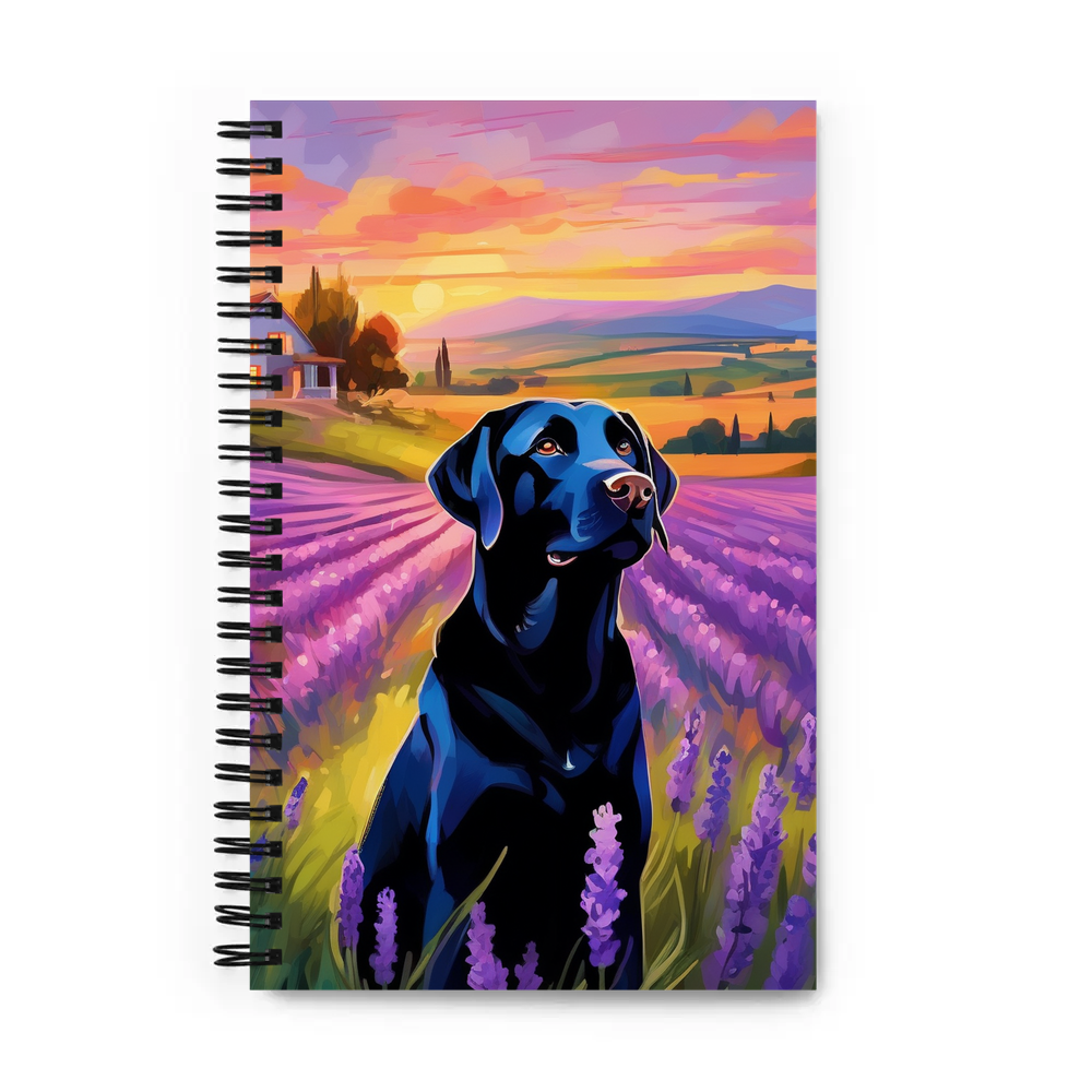 PugMug Custom Black Labrador Retriever Spiral Notebook