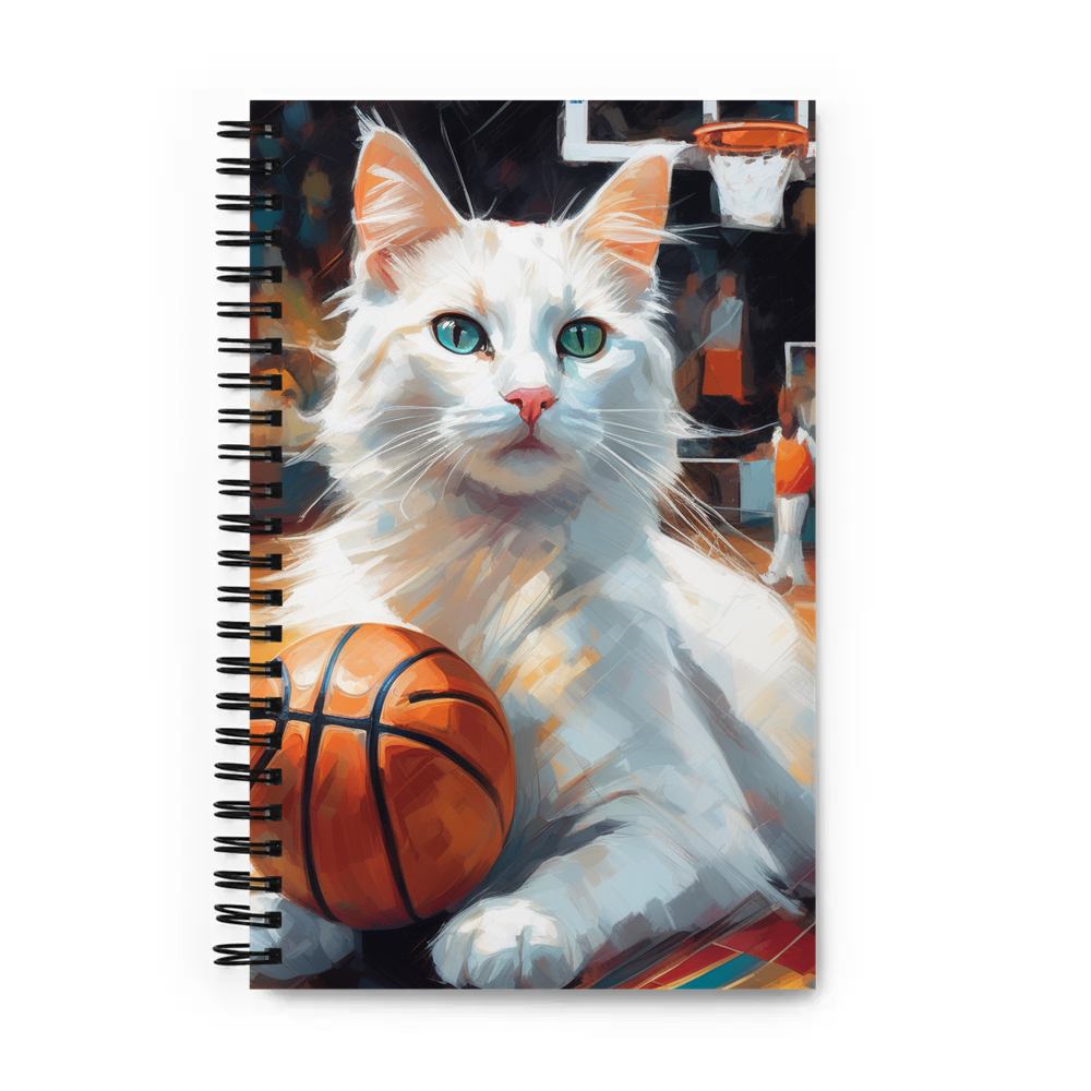 PugMug Custom White Companion Cat Spiral Notebook