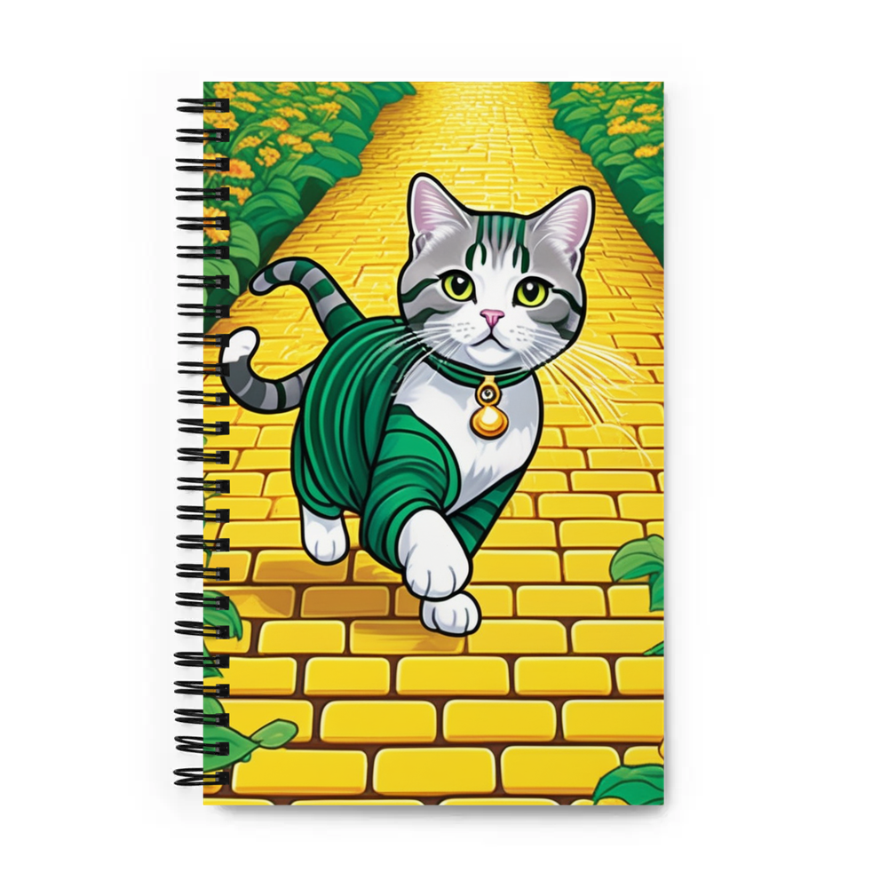 PugMug Custom Tabby Scottish Fold Cat Spiral Notebook