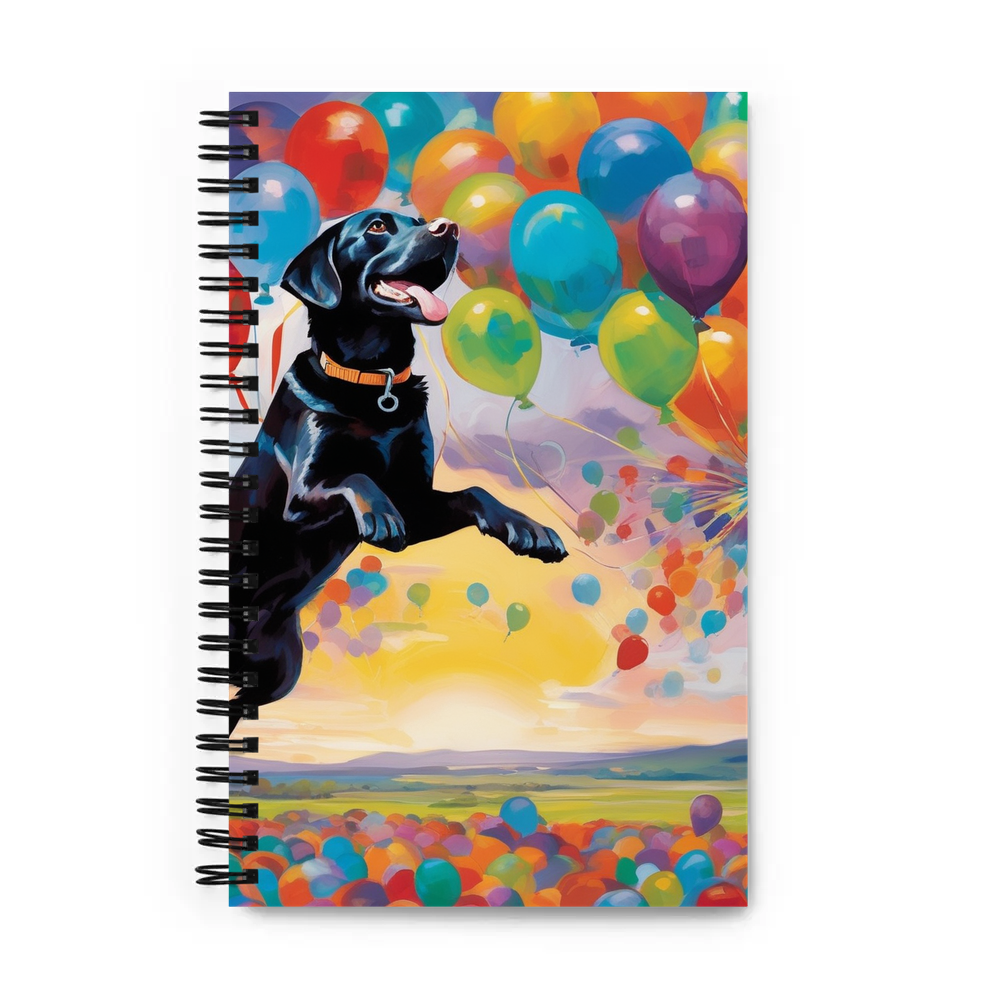 PugMug Custom Black Labrador Retriever Spiral Notebook