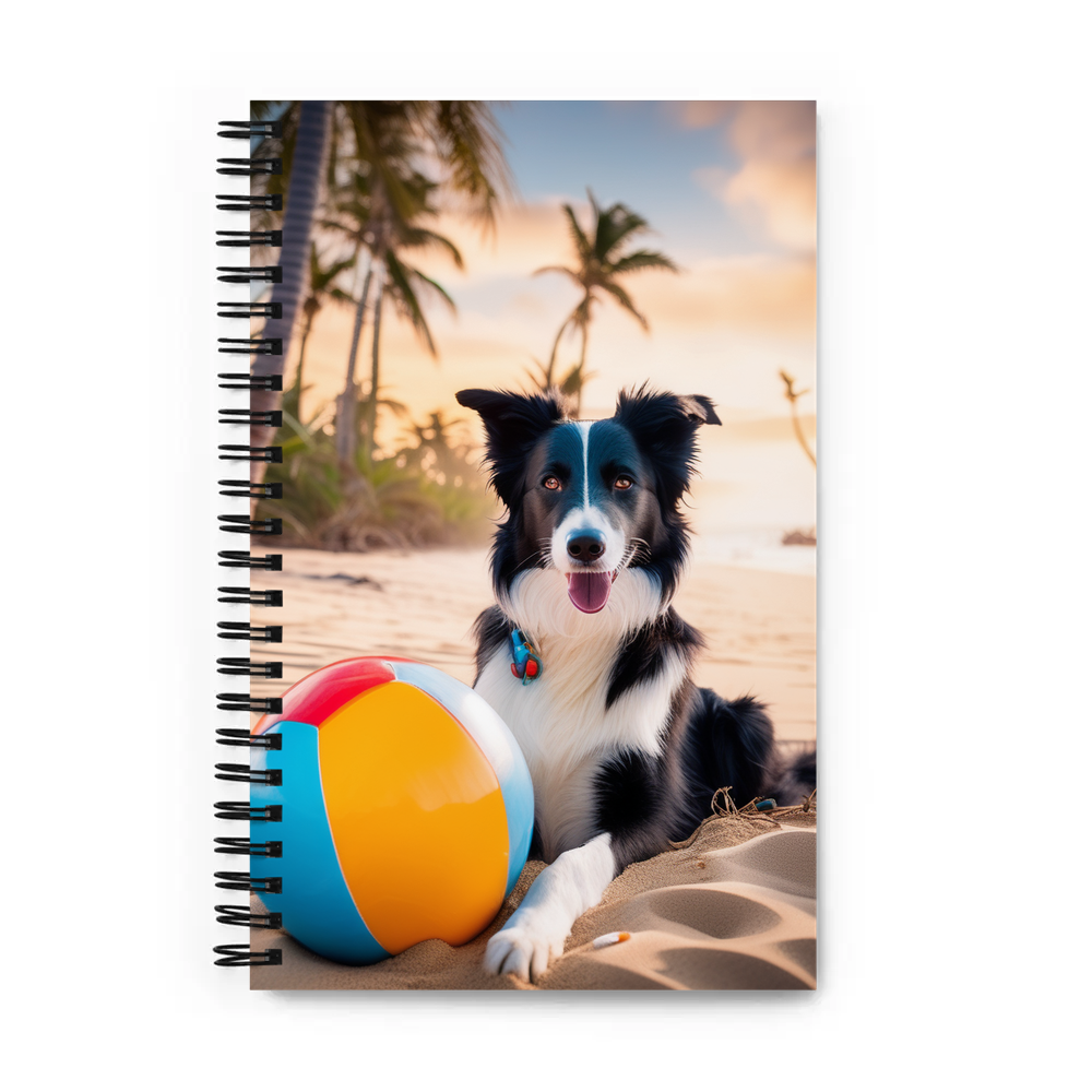 PugMug Custom Border Collie Spiral Notebook
