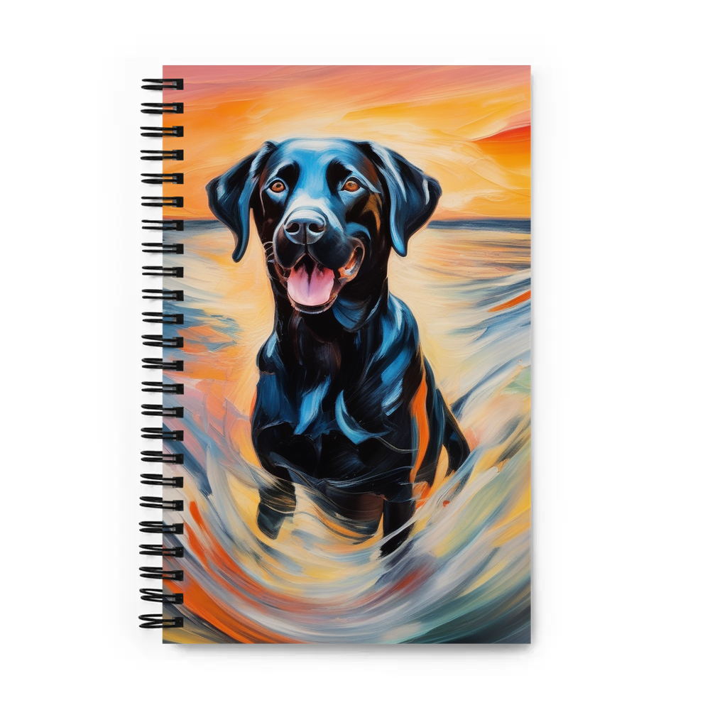 PugMug Custom Black Labrador Retriever Spiral Notebook