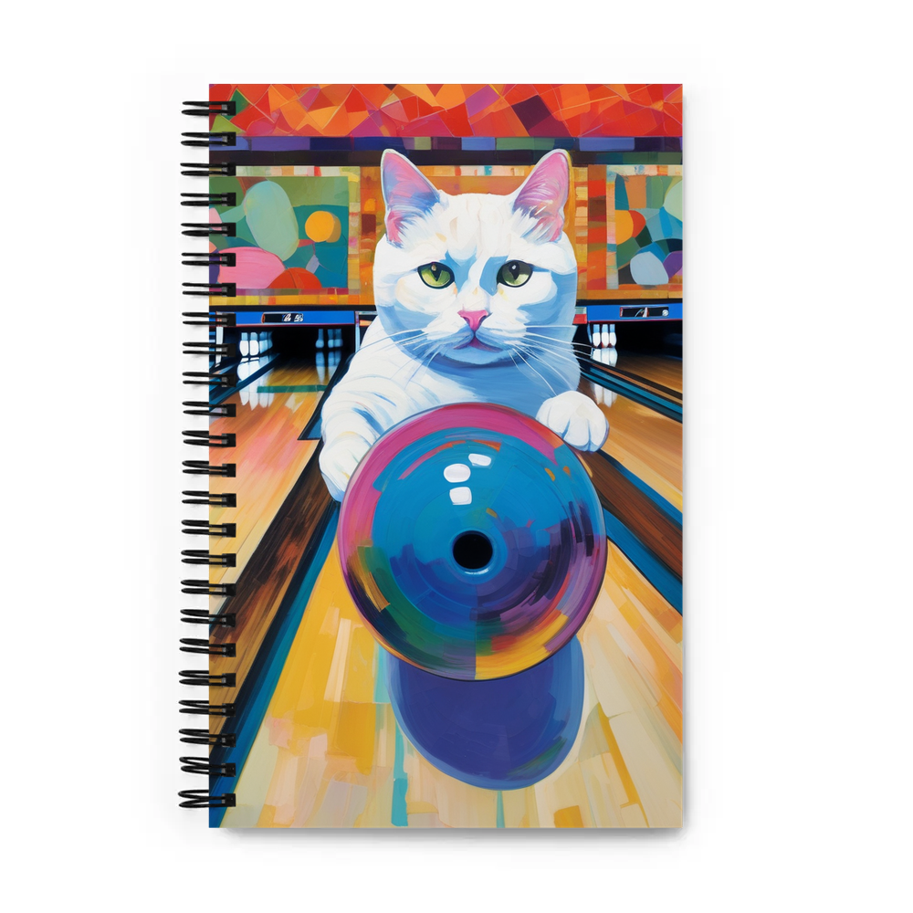 PugMug Custom White Companion Cat Spiral Notebook