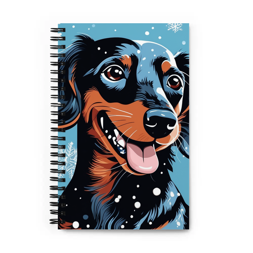 PugMug Custom Black Dachshund Spiral Notebook
