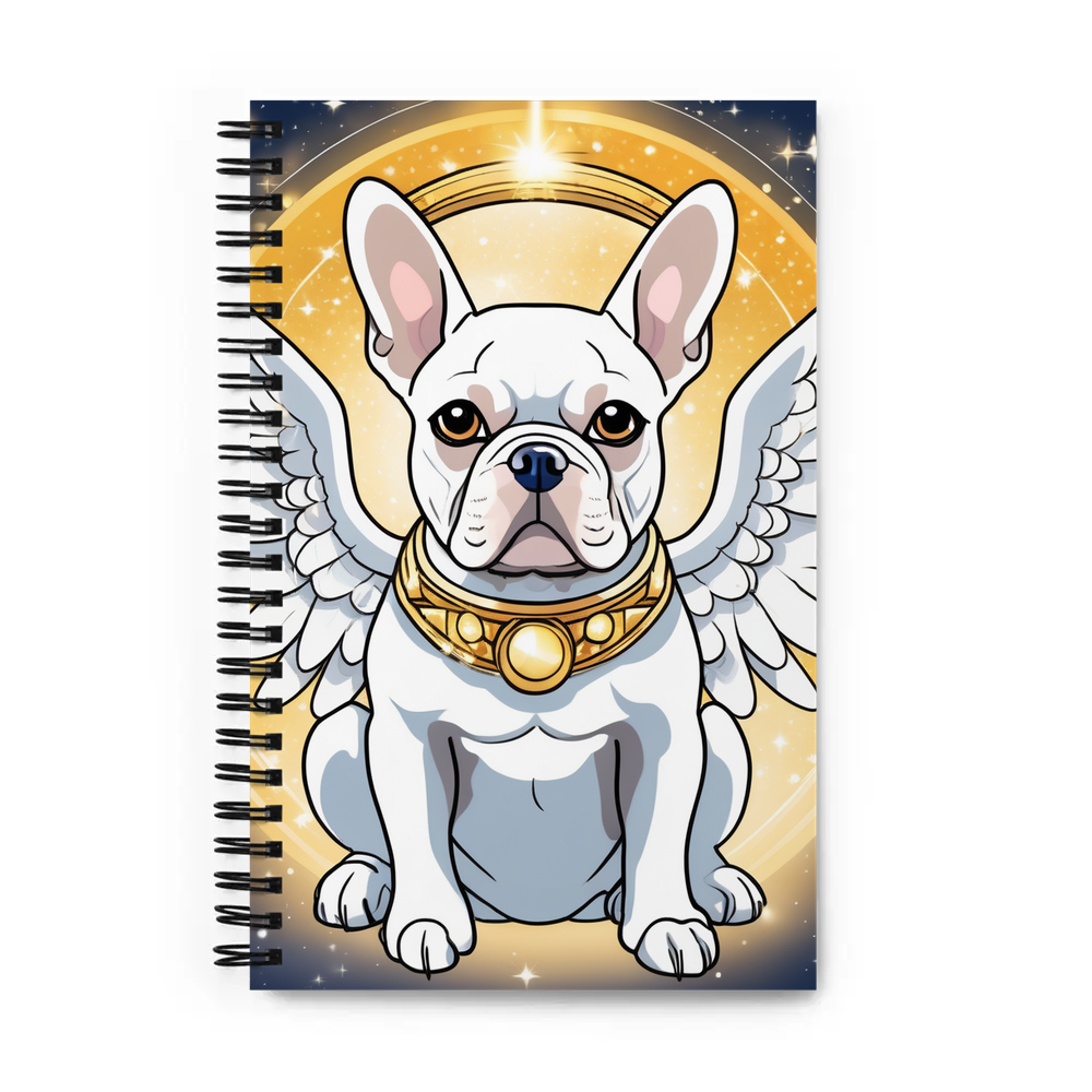 PugMug Custom White French Bulldog Spiral Notebook