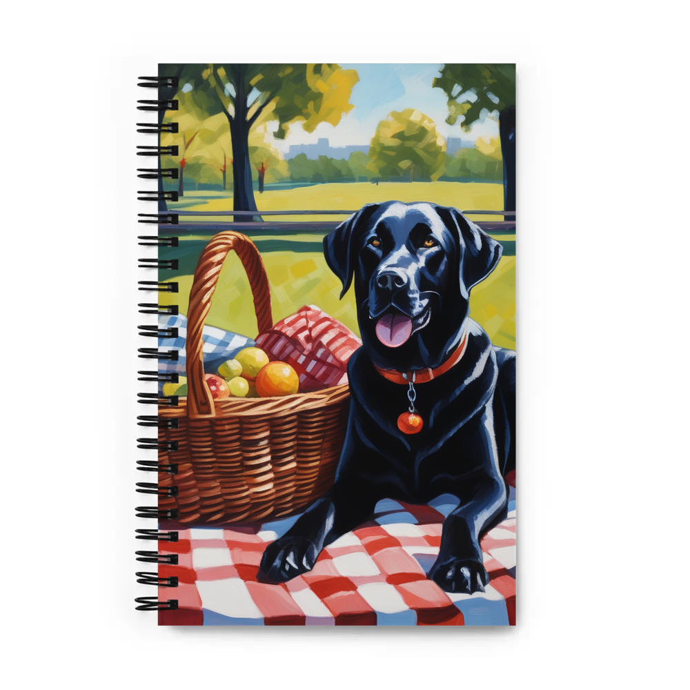 PugMug Custom Black Labrador Retriever Spiral Notebook