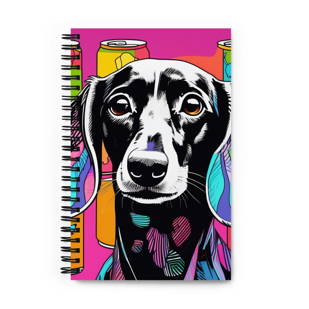 PugMug Custom Black Dachshund Spiral Notebook