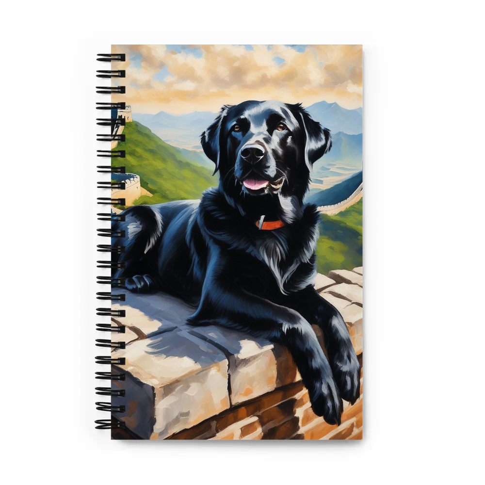 PugMug Custom Black Labrador Retriever Spiral Notebook