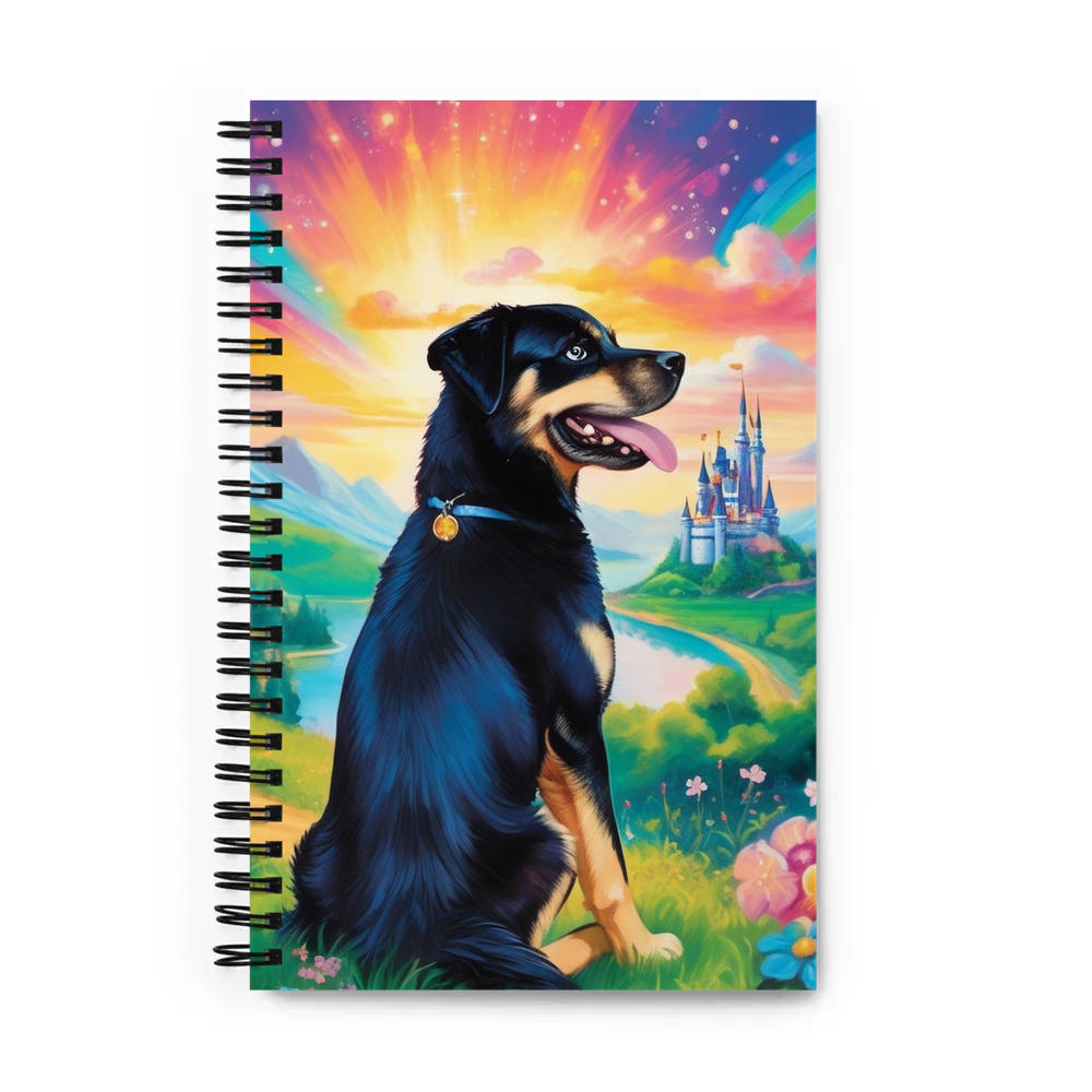 PugMug Custom Blue Spiral Notebook