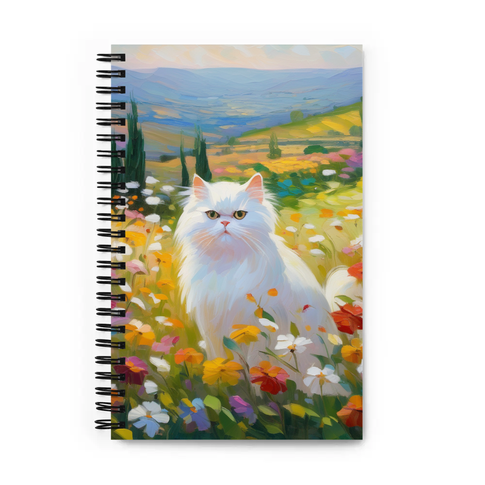 PugMug Custom White Persian Cat Spiral Notebook