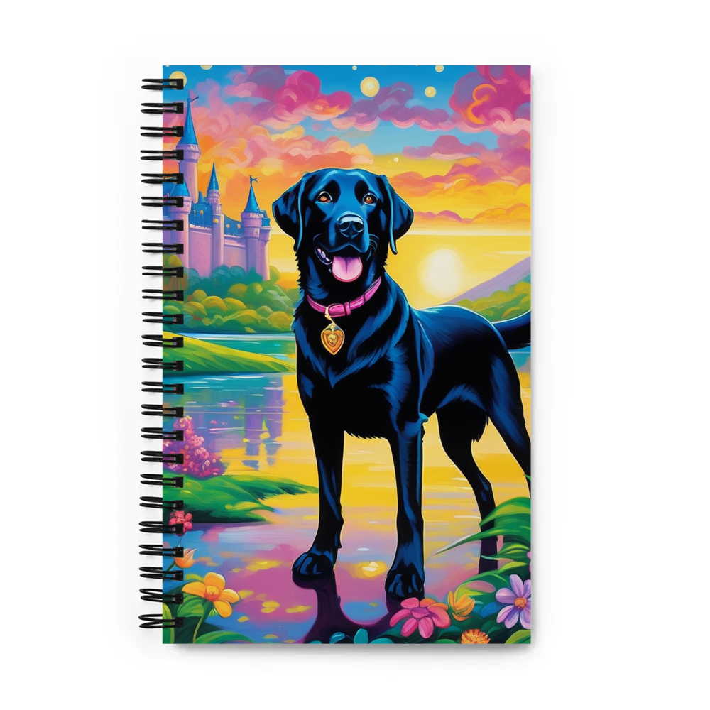 PugMug Custom Black Labrador Retriever Spiral Notebook