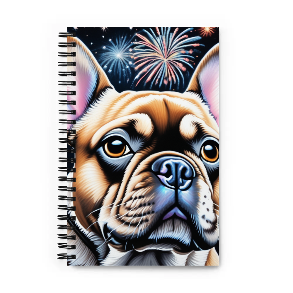 PugMug Custom Tan French Bulldog Spiral Notebook