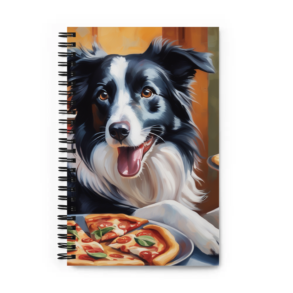 PugMug Custom Border Collie Spiral Notebook