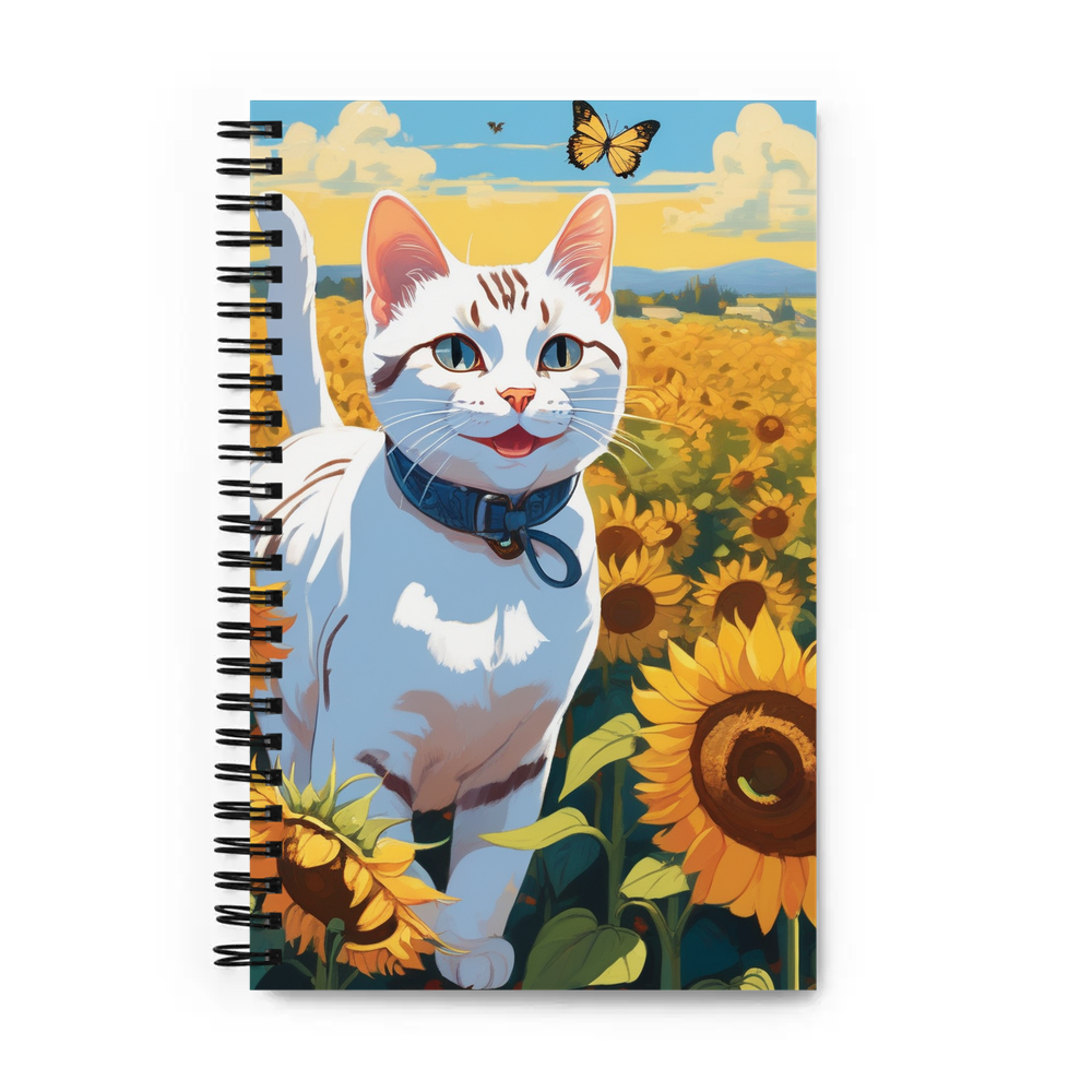 PugMug Custom White American Shorthair Cat Spiral Notebook