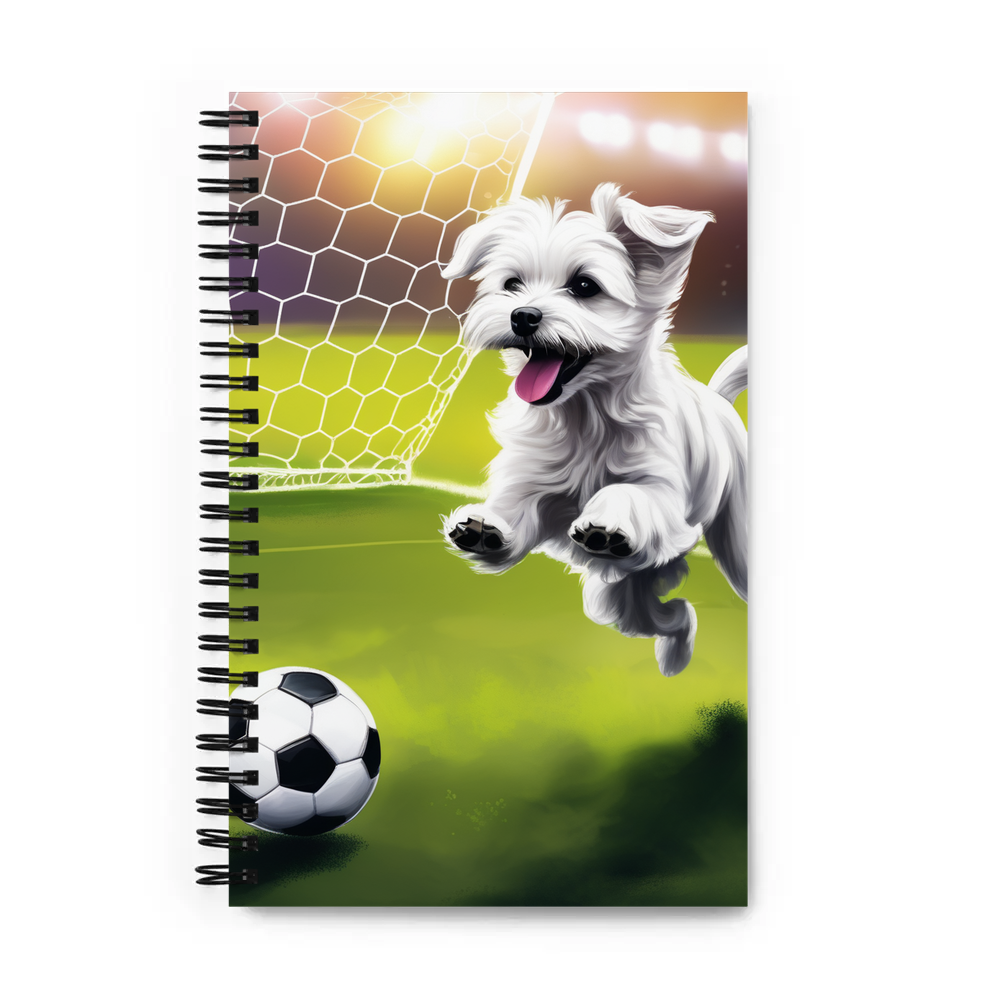 PugMug Custom Maltese Dog Spiral Notebook