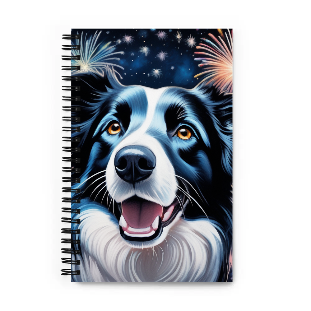 PugMug Custom Border Collie Spiral Notebook
