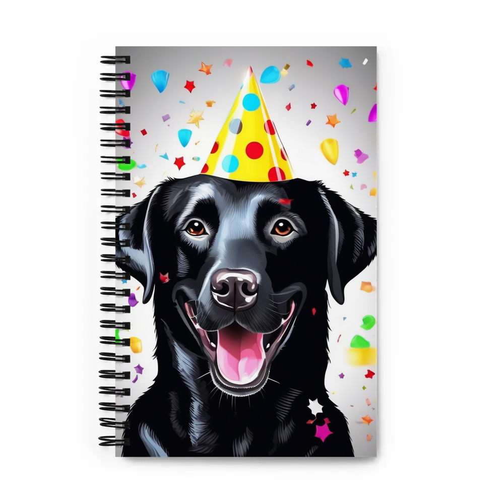 PugMug Custom Black Labrador Retriever Spiral Notebook