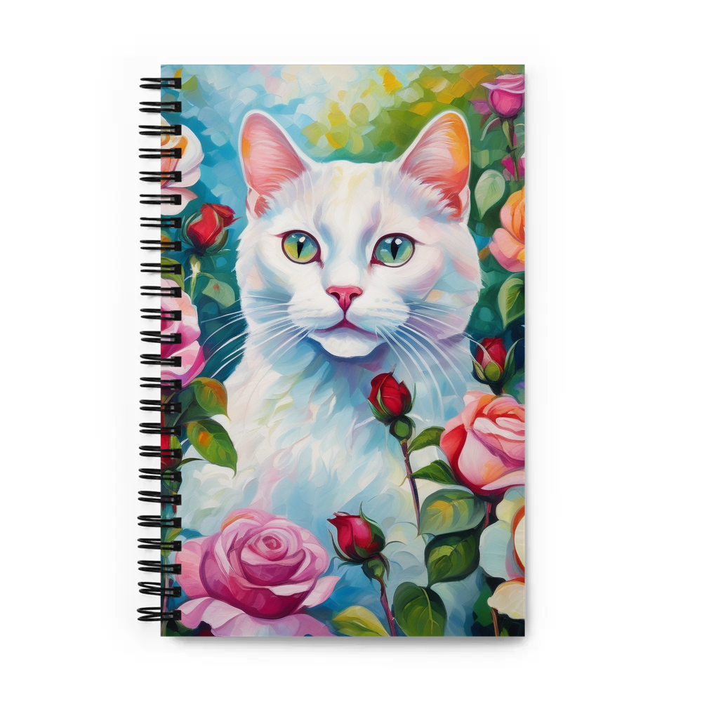 PugMug Custom White Exotic Cat Spiral Notebook