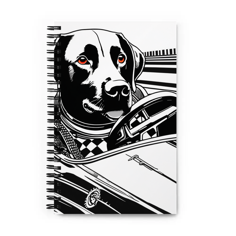 PugMug Custom Black Labrador Retriever Spiral Notebook