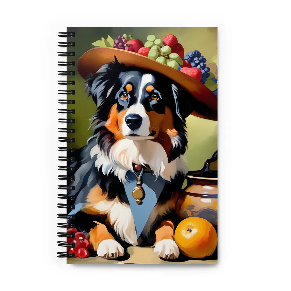 PugMug Custom Miniature American Shepherd Spiral Notebook