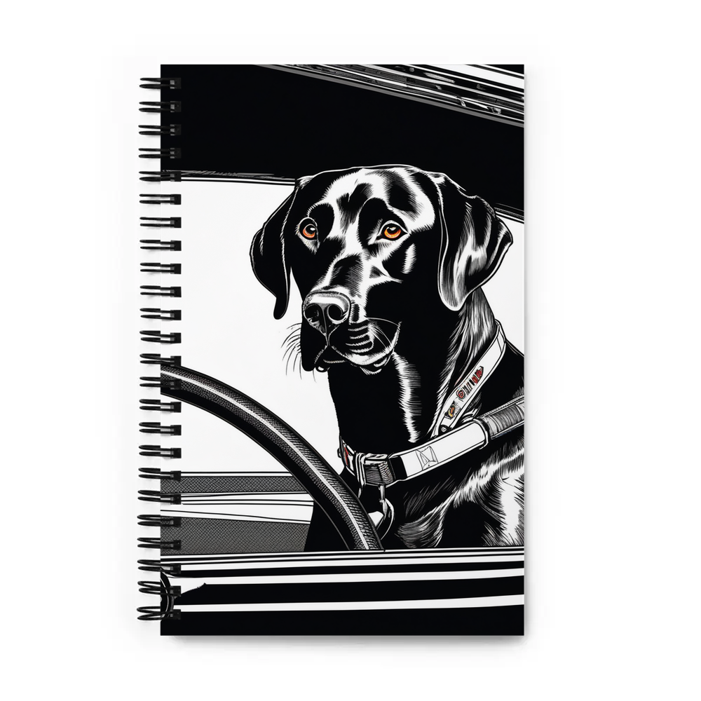 PugMug Custom Black Labrador Retriever Spiral Notebook