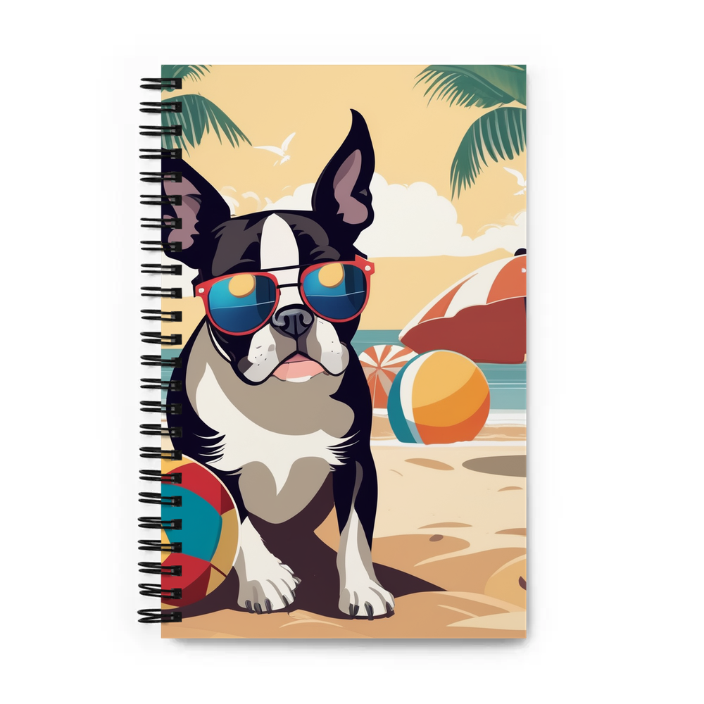 PugMug Custom Boston Terrier Spiral Notebook
