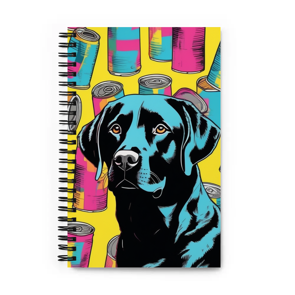 PugMug Custom Black Labrador Retriever Spiral Notebook