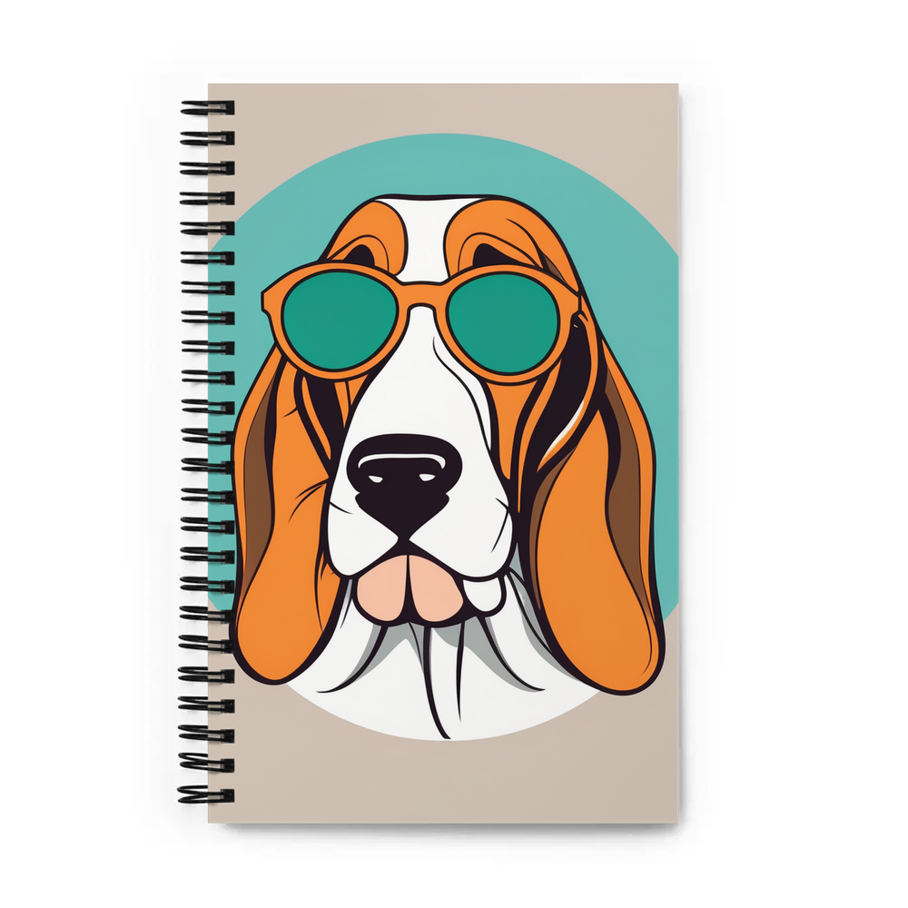 PugMug Custom Basset Hound Spiral Notebook